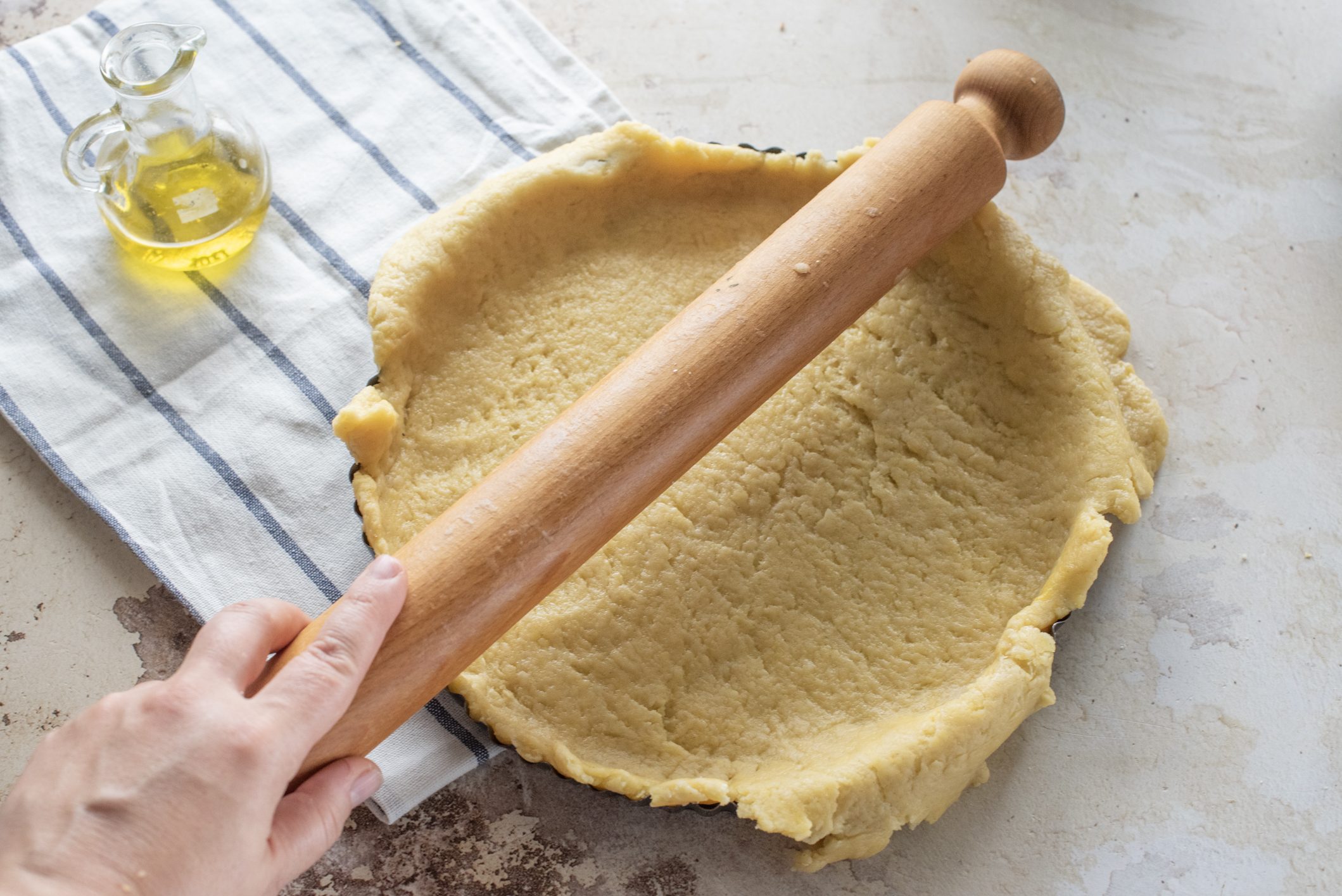 Crostata con crema pasticciera e cioccolato