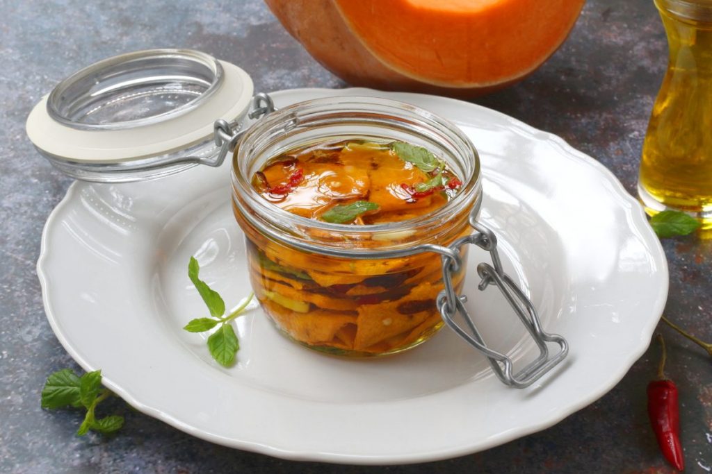 zucca grigliata sott'olio