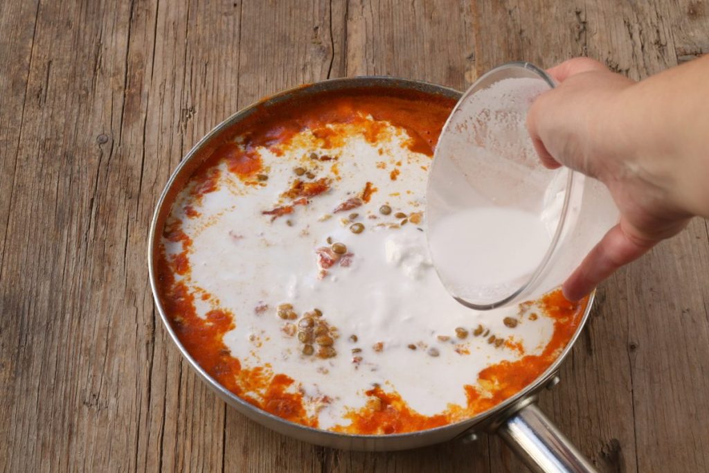 aggiungere latte di cocco