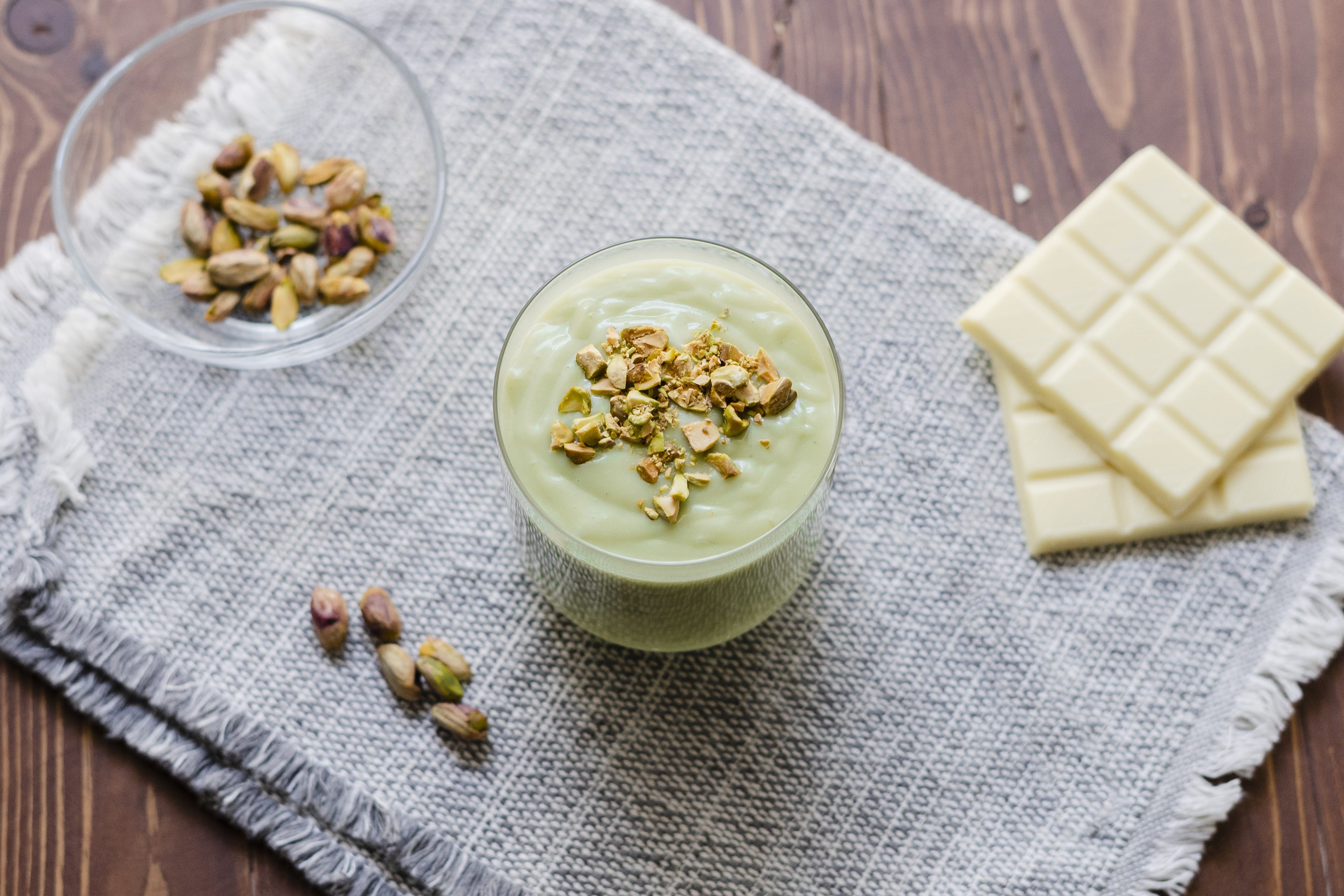 cioccolata calda al pistacchio