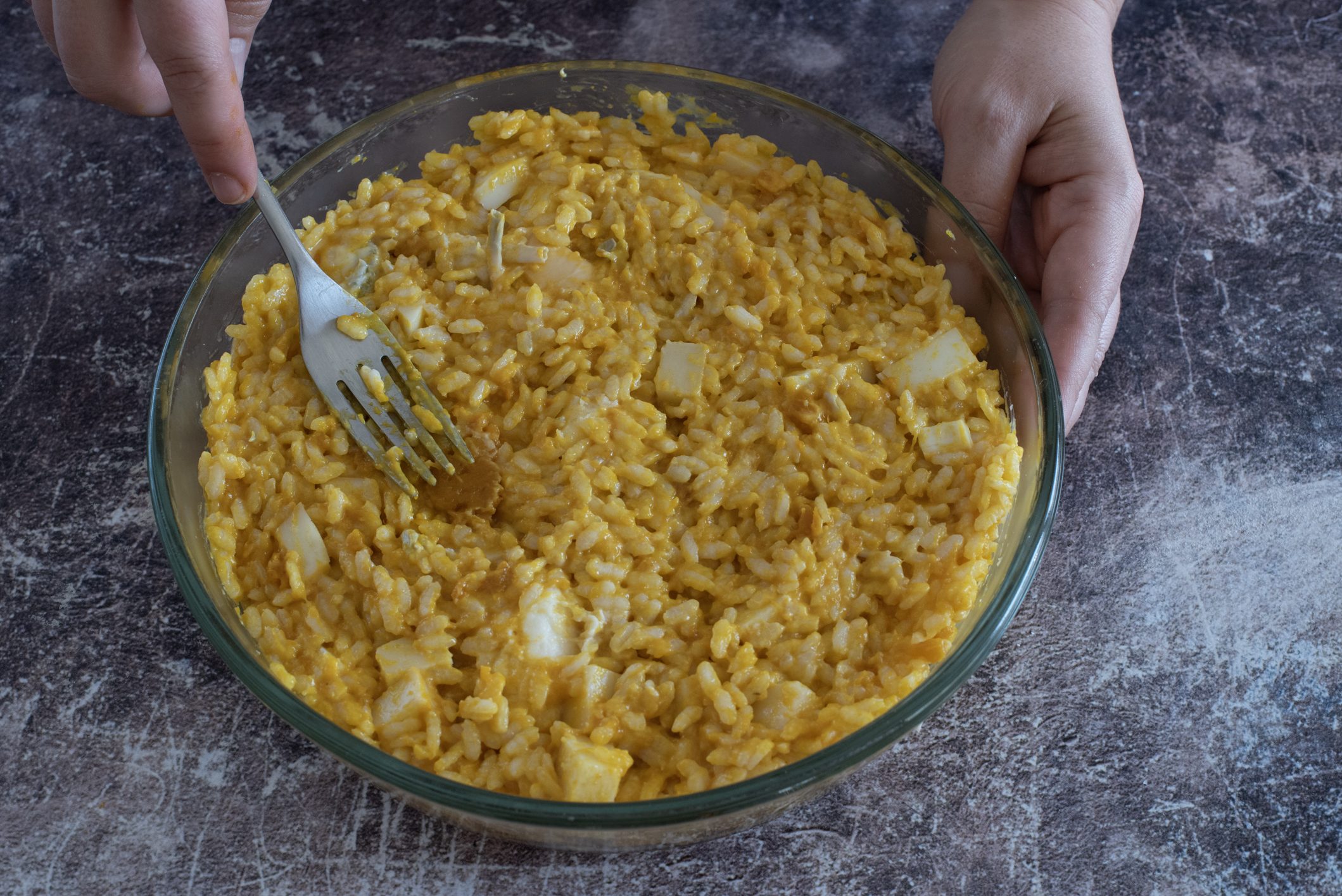 riso al forno ai 4 formaggi e zucca