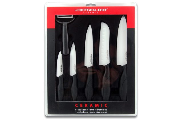 set coltelli ceramica