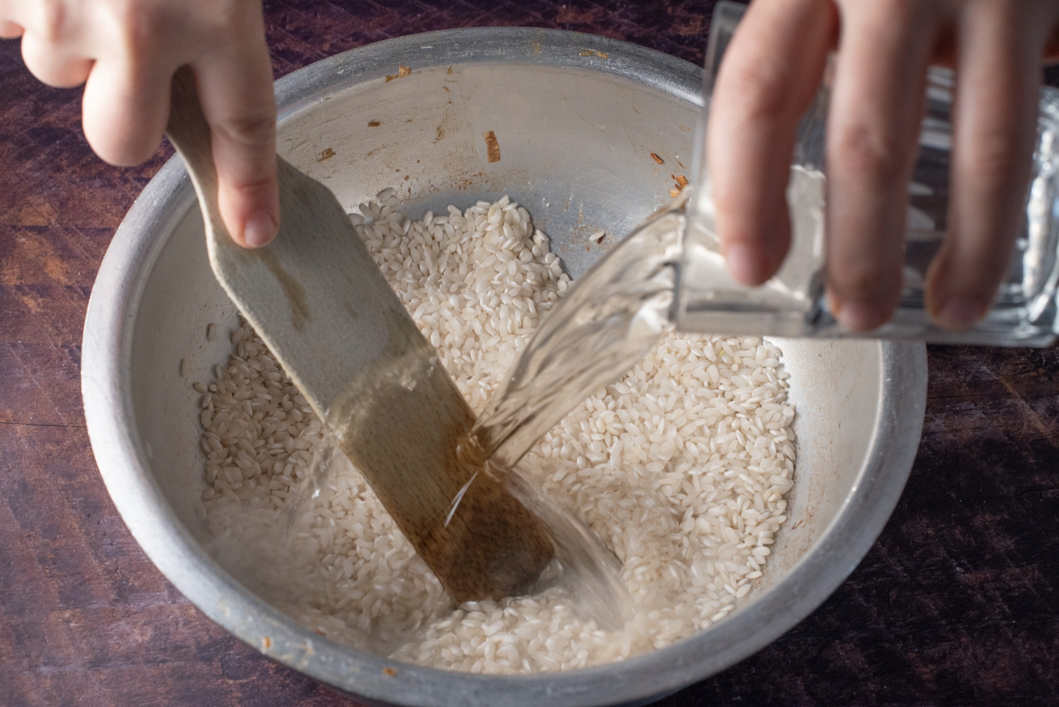risotto porri e zafferano