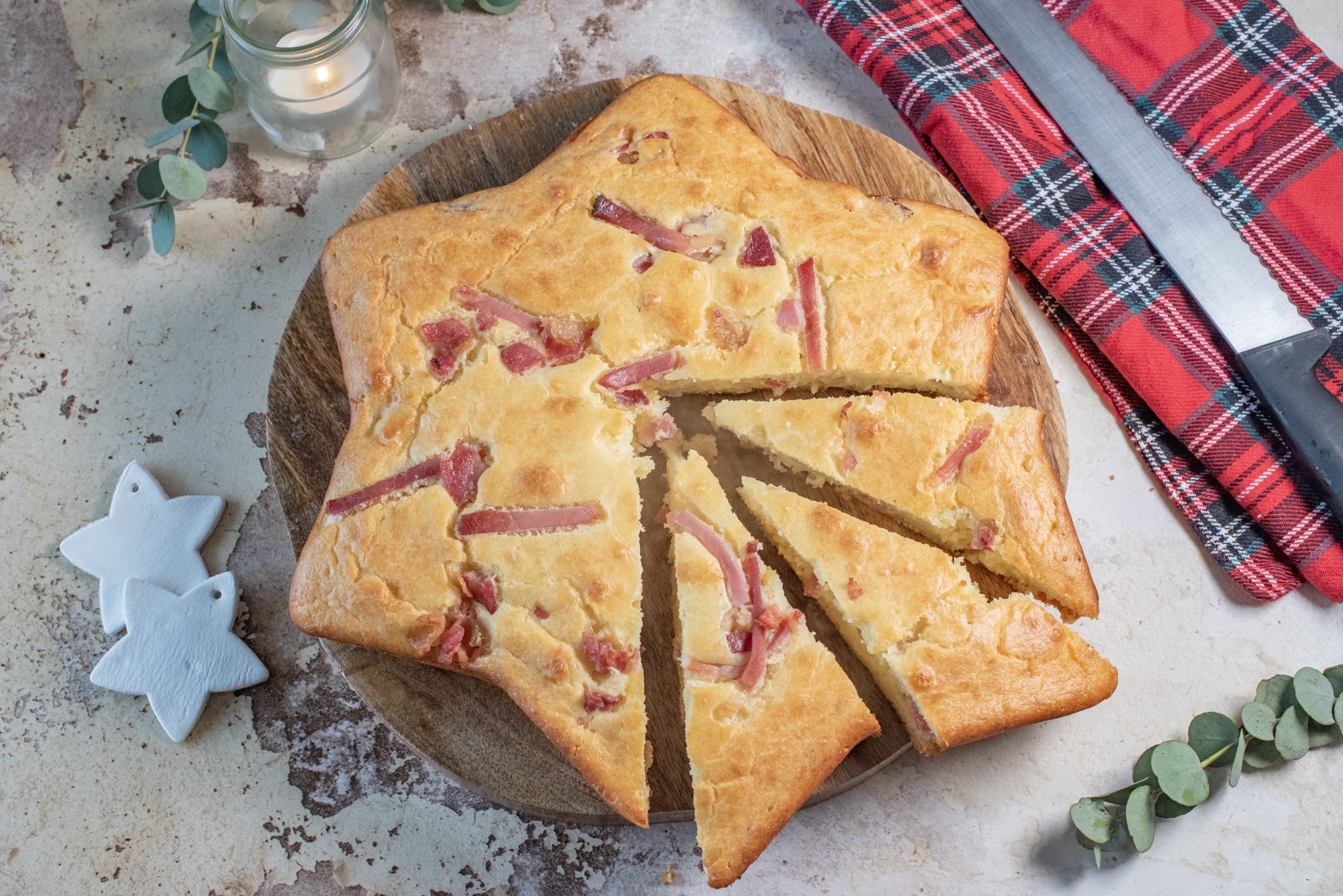 Torta 7 vasetti di Natale salata