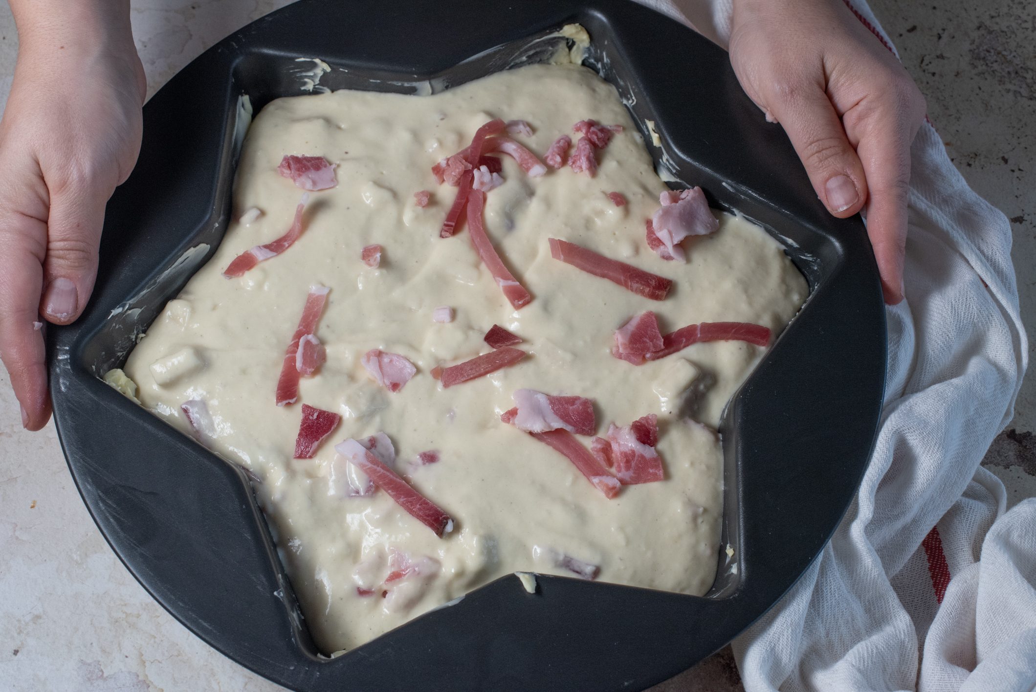 Torta 7 vasetti di Natale salata