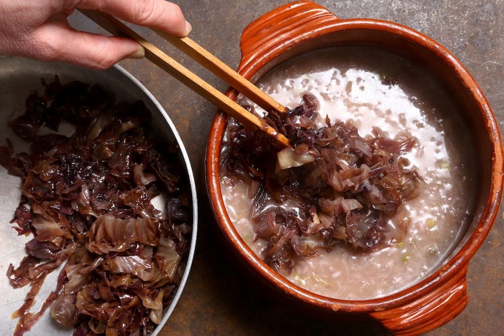 5_unite radicchio cotto_risotto radicchio e Amarone ©Gooduria lab