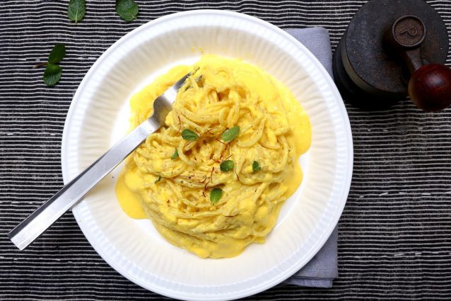 7_pasta ricotta e zafferano pronta_pasta ricotta e zafferano©Gooduria lab