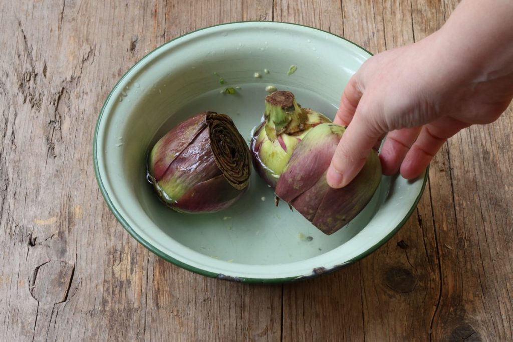 pulire carciofi