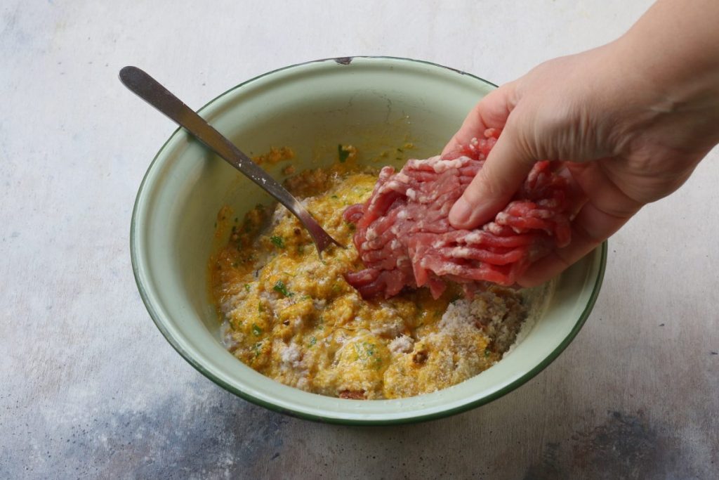 fare impasto polpette
