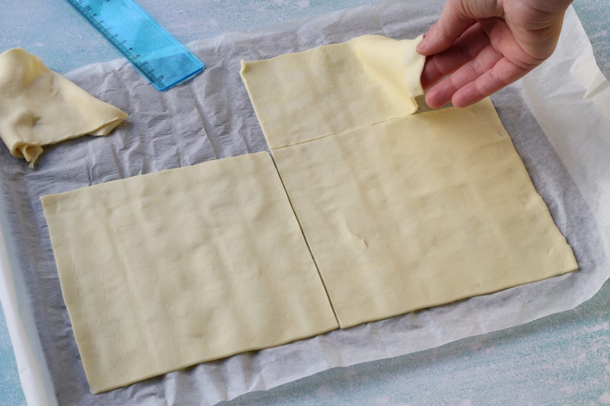 tagliare la pasta sfoglia