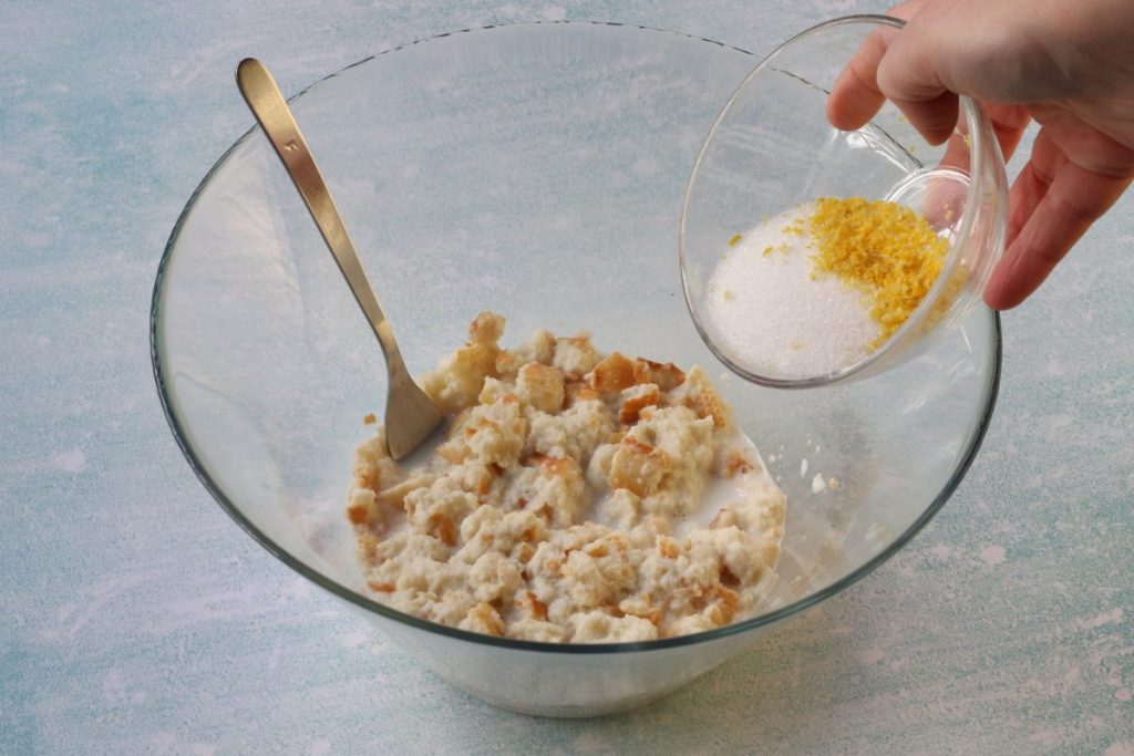 aggiungere zucchero e limone