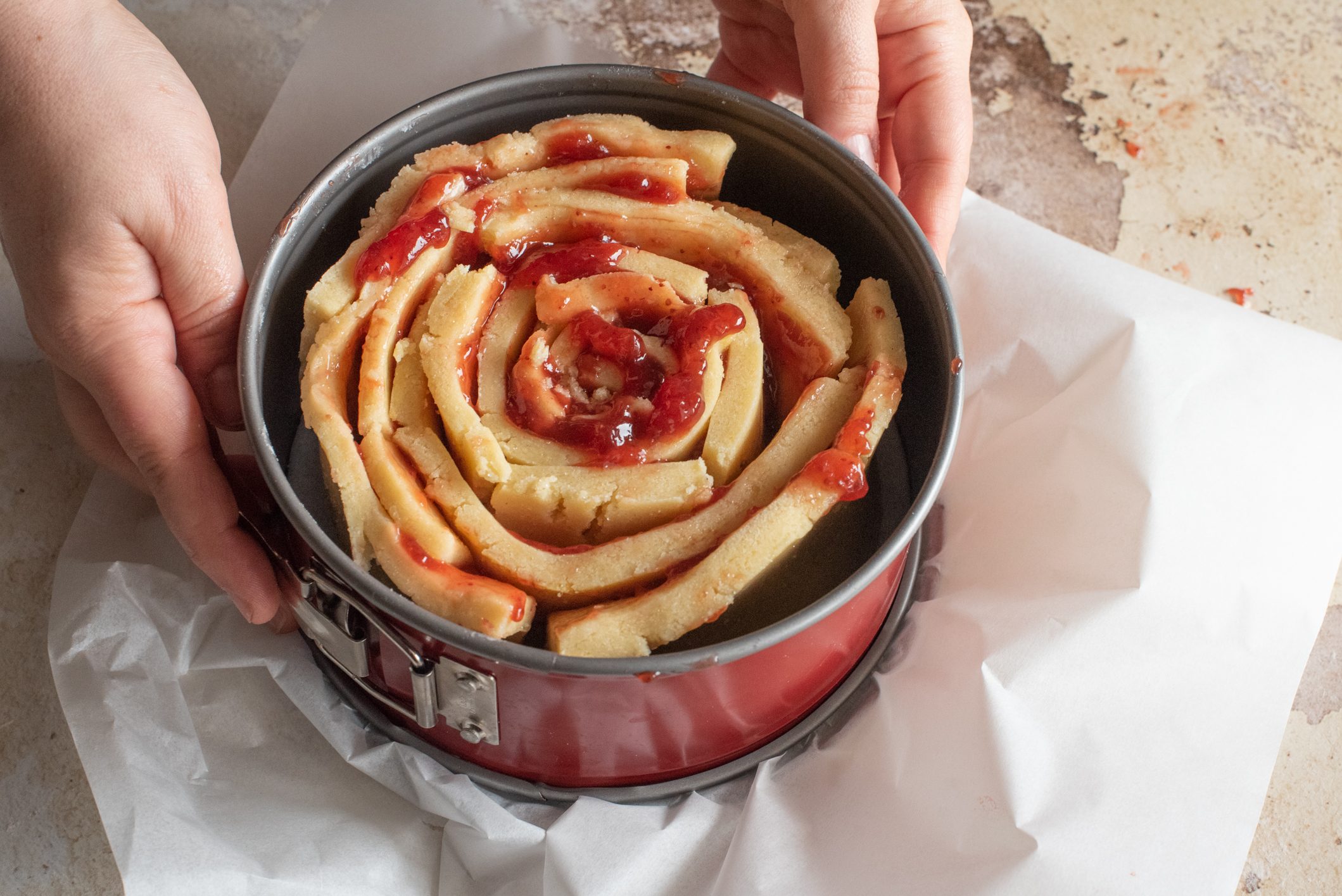 crostata arrotolata
