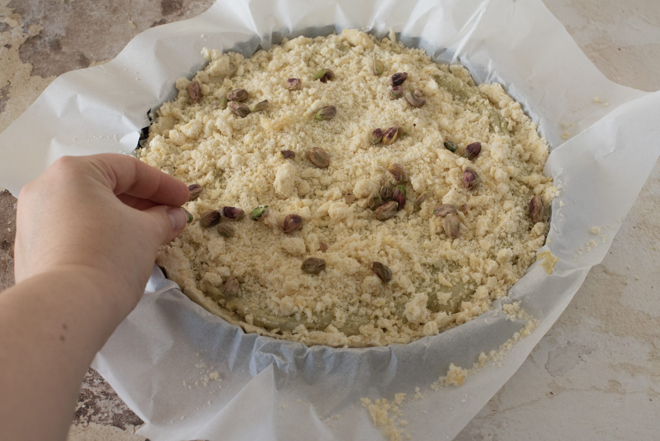 sbriciolata al pistacchio