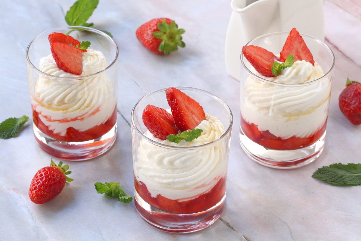 dolci con le fragole