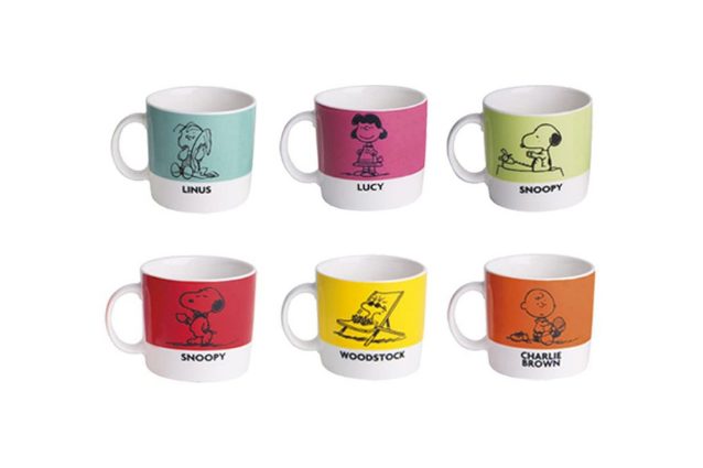 excelsa tazzine da caffè collezione peanuts