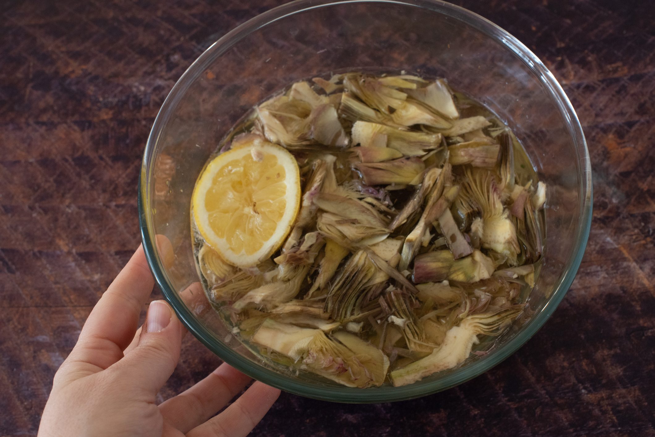 pasta calamari e carciofi