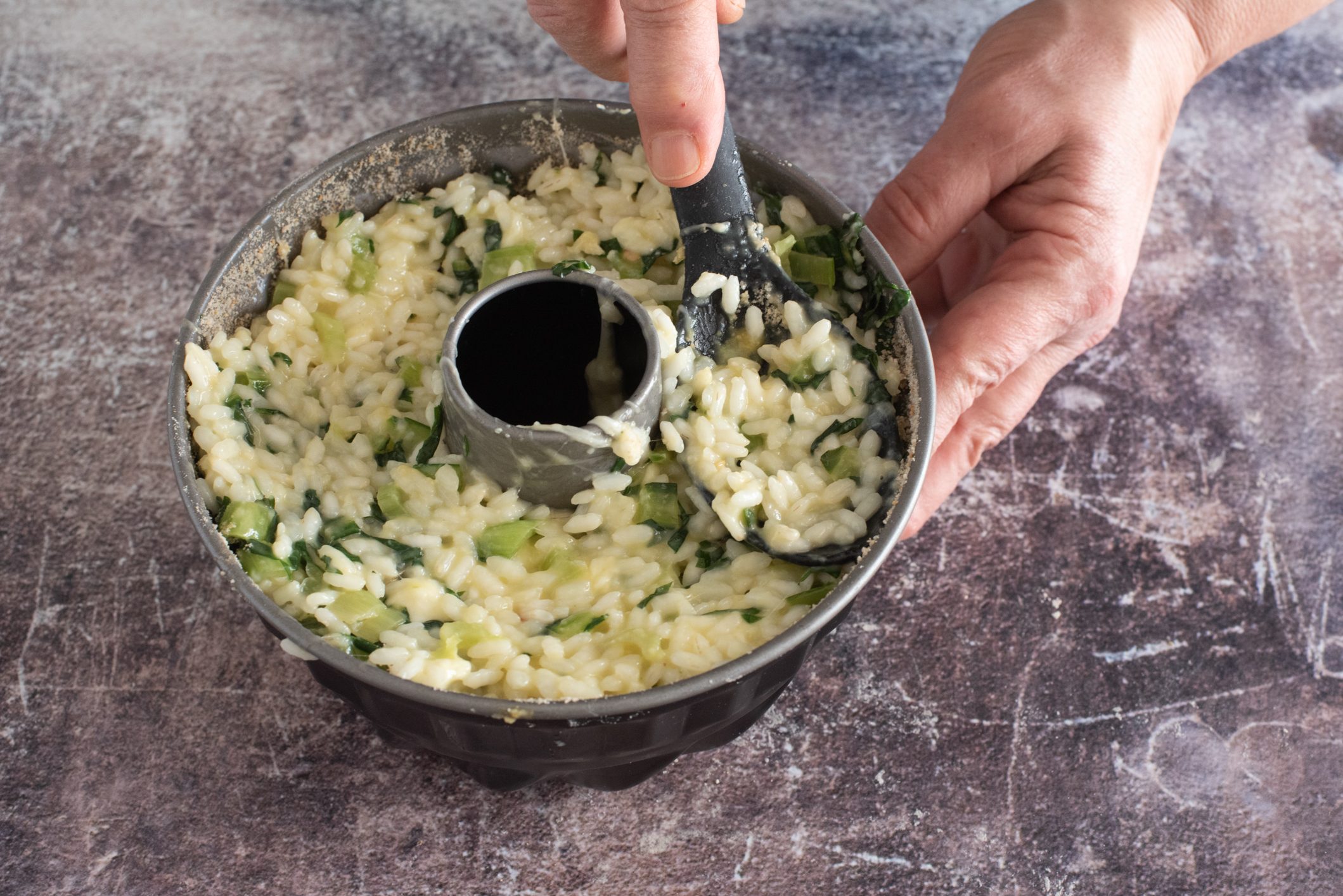 timballo di riso con catalogna