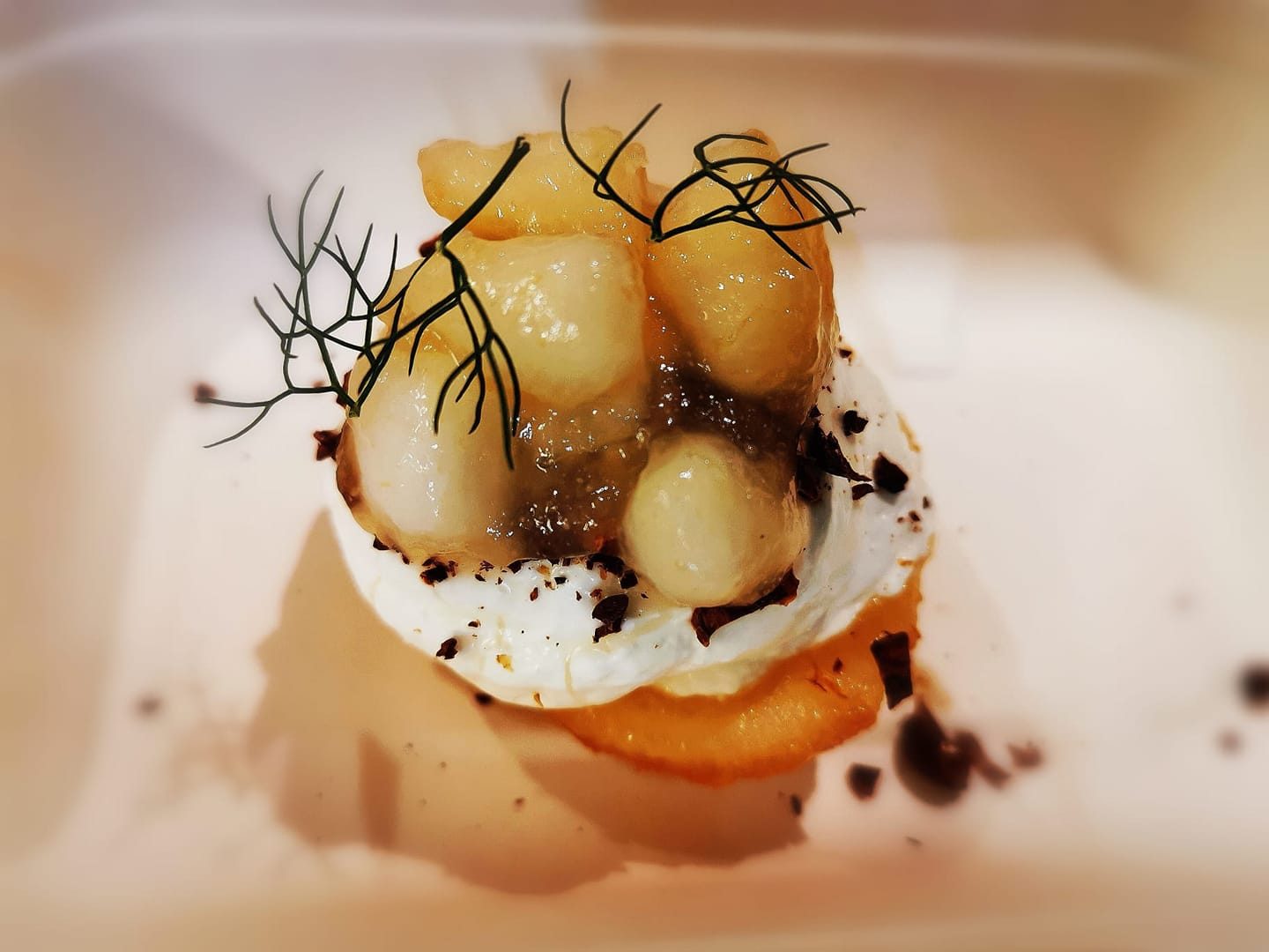 Cacio e pere, uno dei dessert dell’Osteria Pepenero