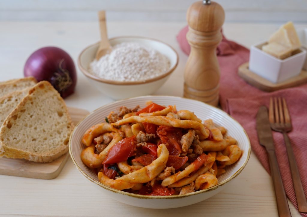 fusilli alla cilentana al sugo