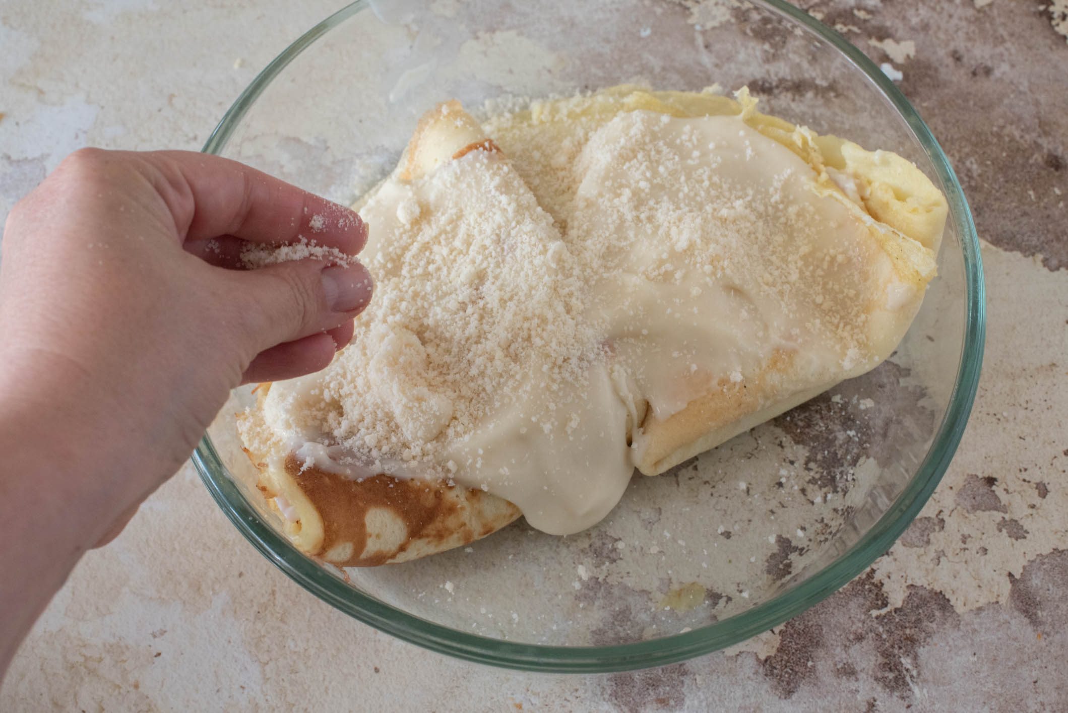 crespelle prosciutto e besciamella