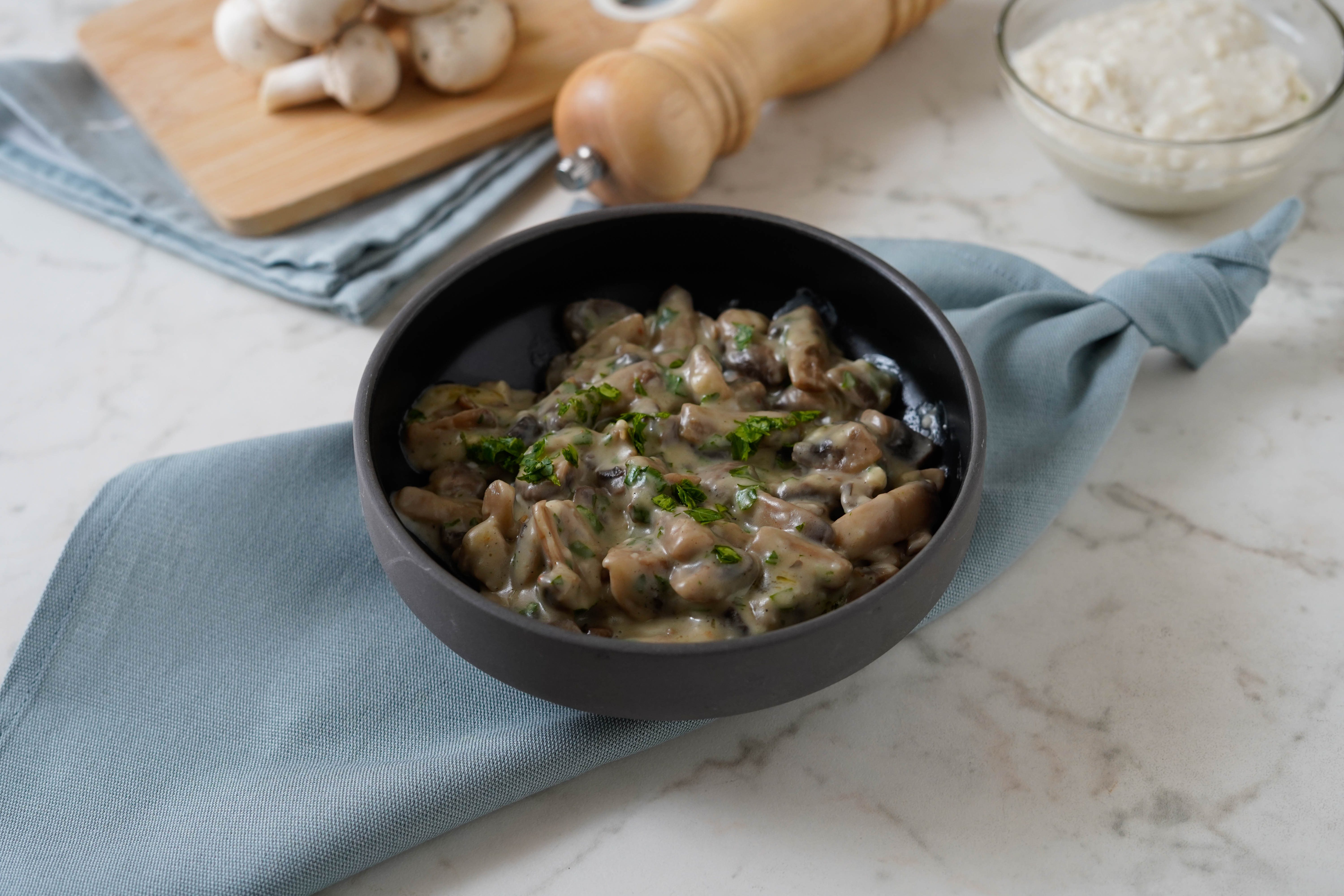 funghi con besciamella
