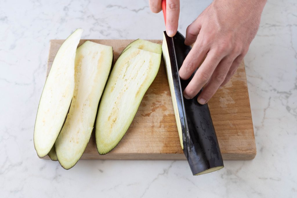 tagliare melanzane