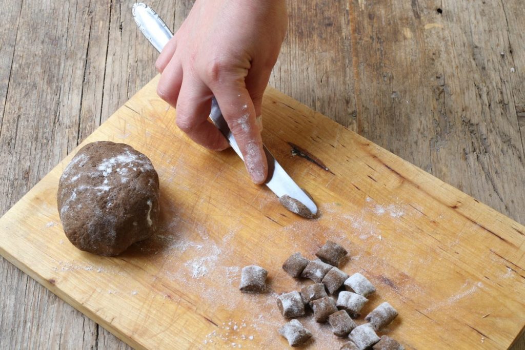 trascinare l'impasto
