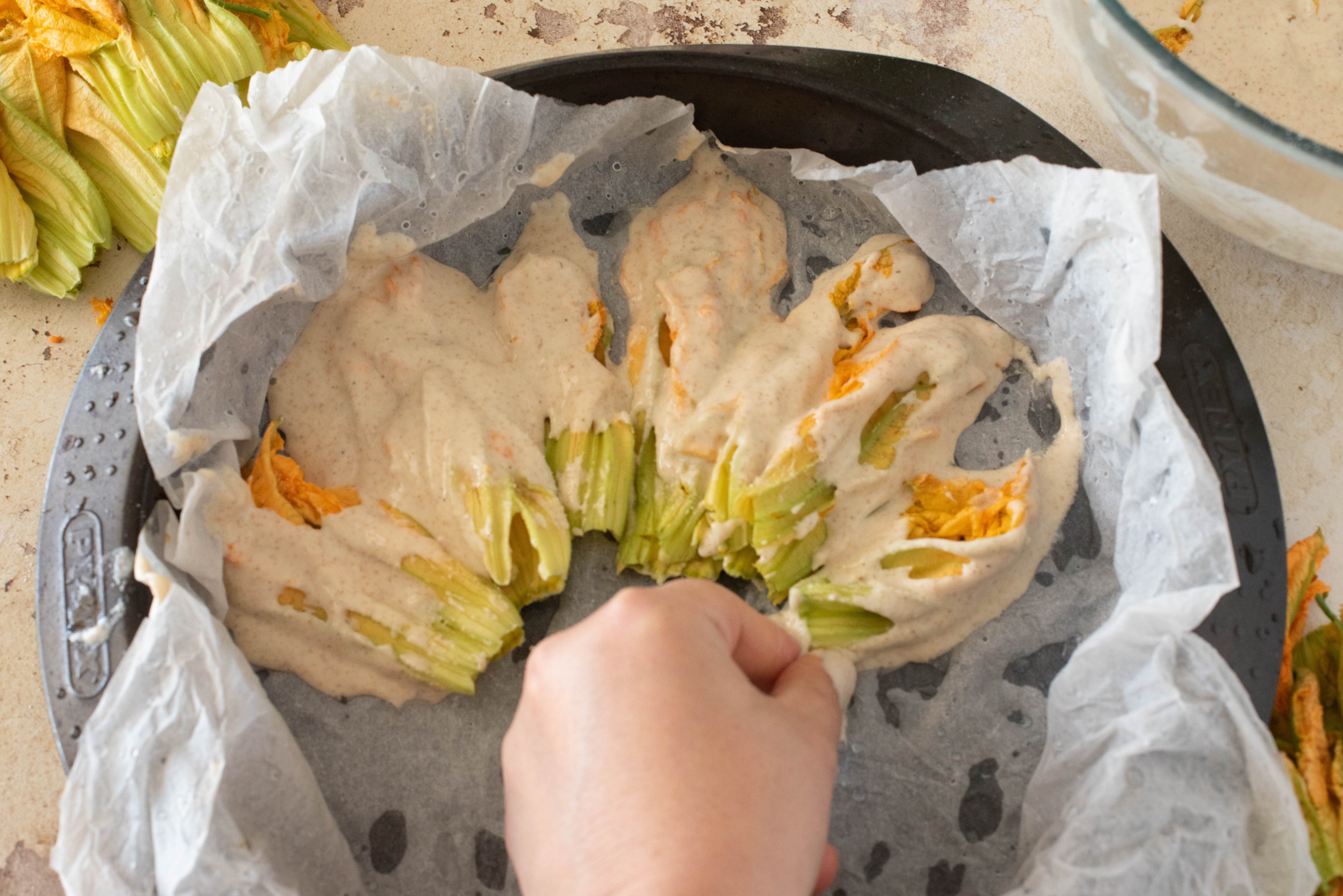 Pizza di fiori di zucca di mamma Graziella