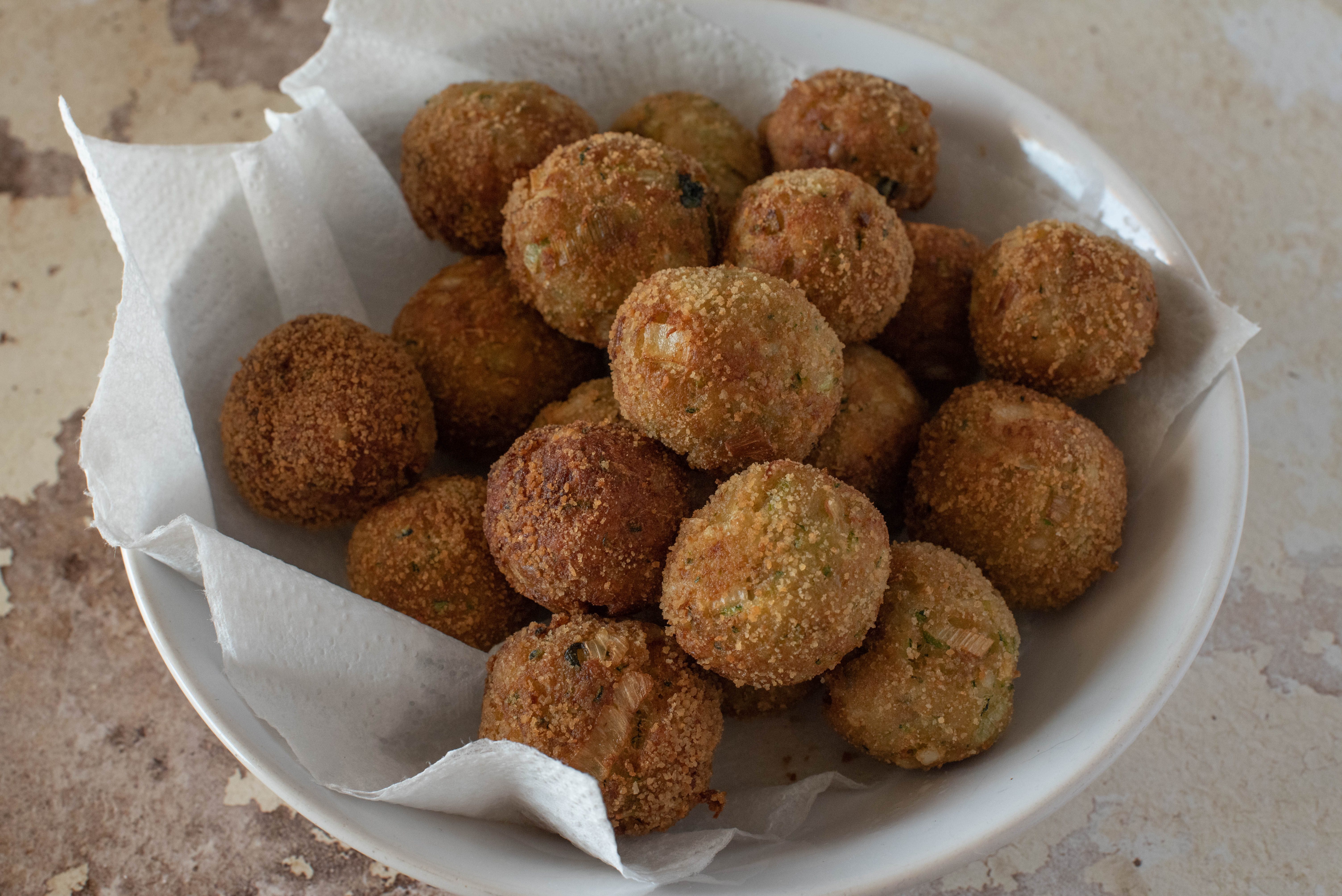 polpette di merluzzo e zucchine