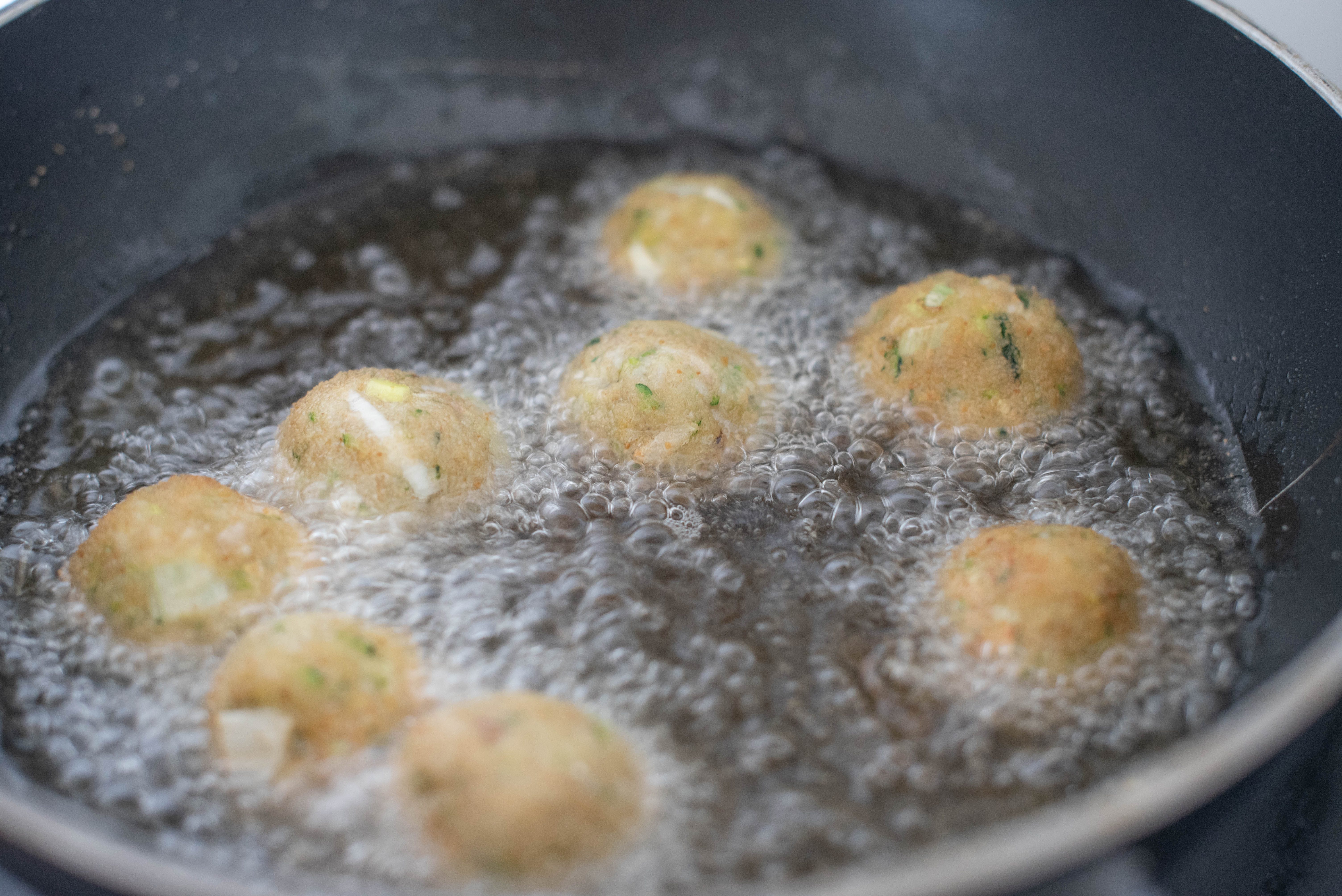 polpette di merluzzo e zucchine