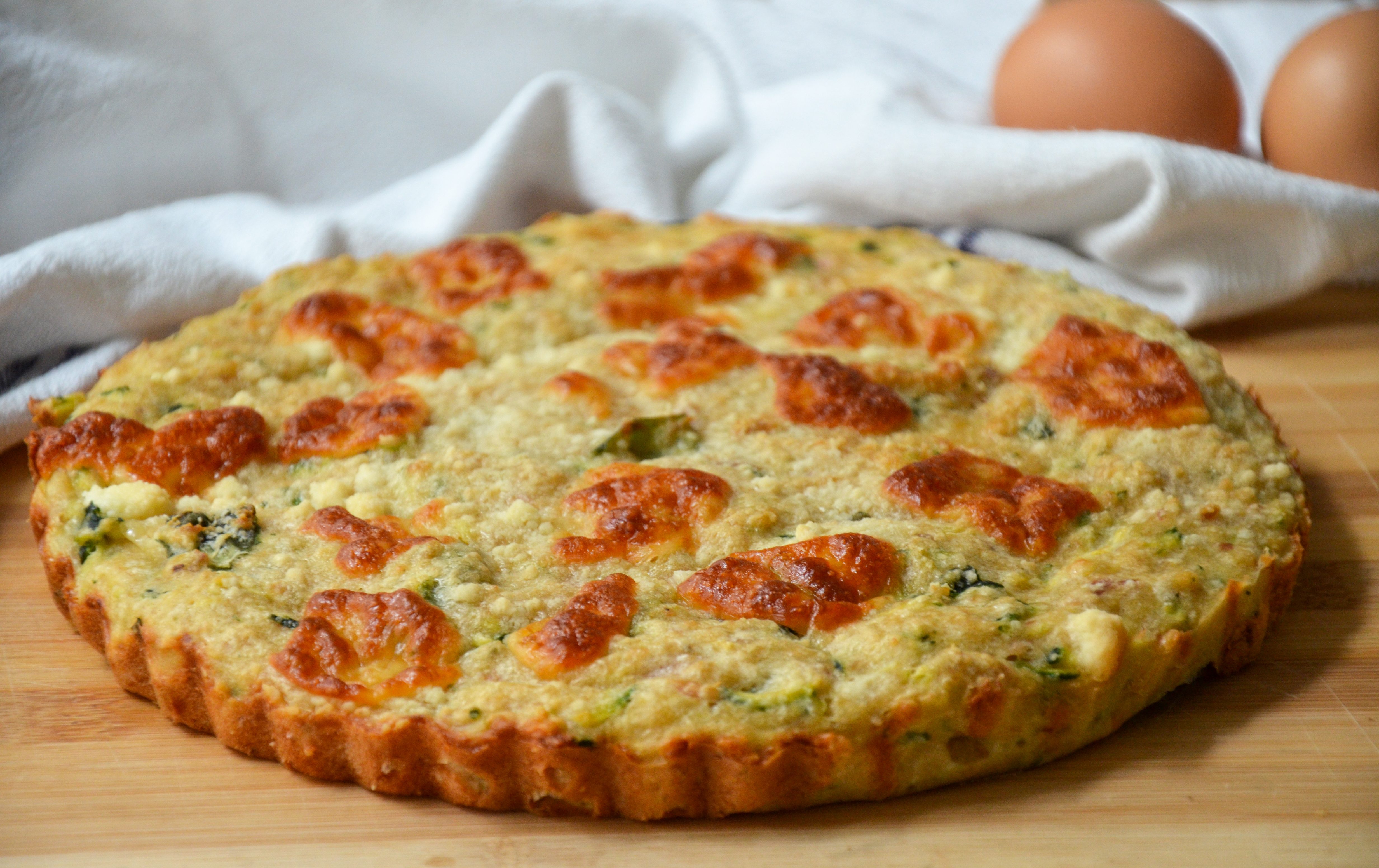 schiacciata tonno e zucchine