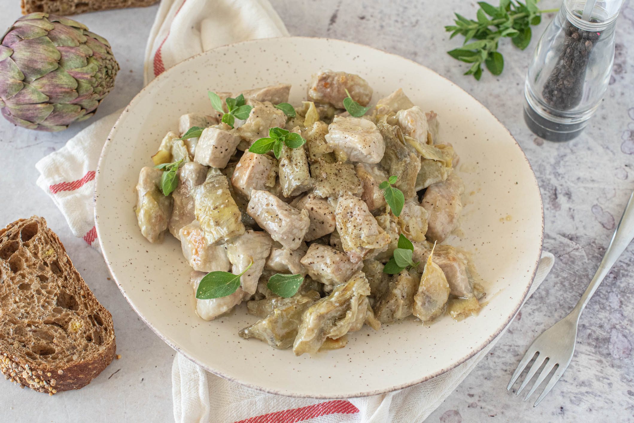 Spezzatino con i carciofi