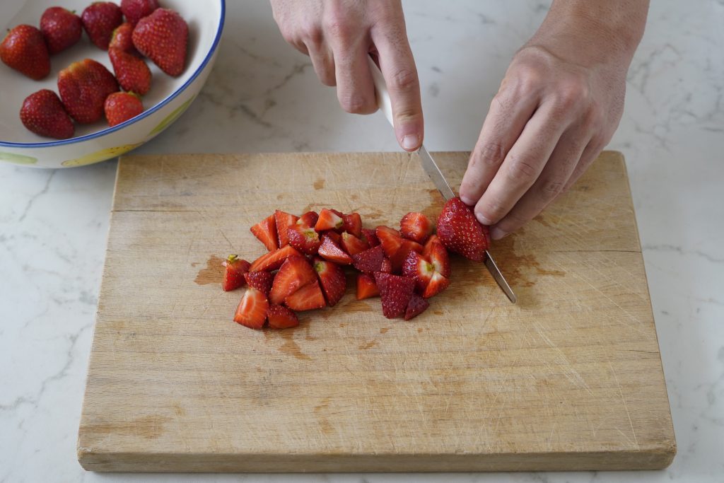 tagliare fragole