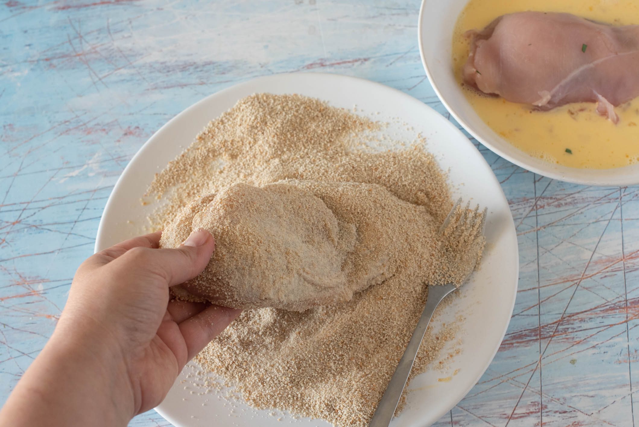 Cotolette di pollo ripiene al forno