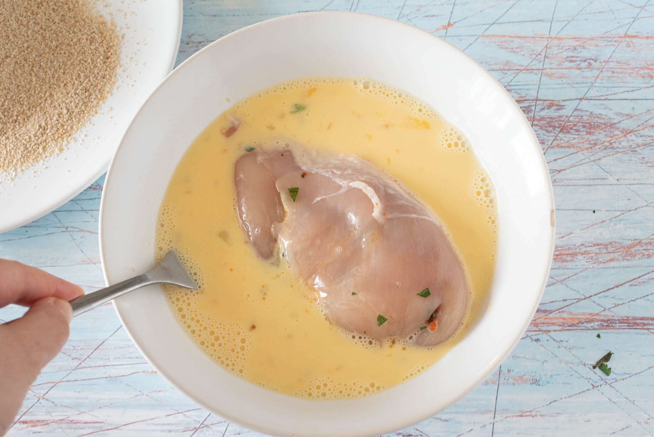 Cotolette di pollo ripiene al forno