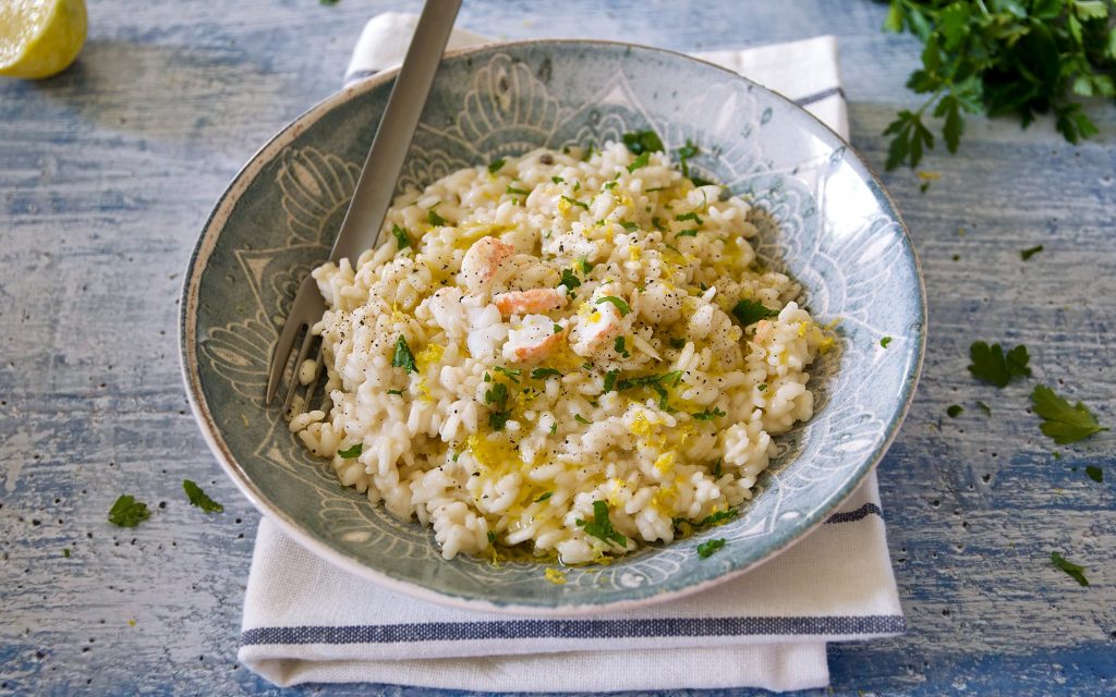 Risotto alla crema di scampi