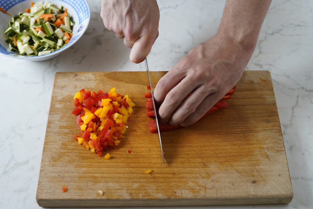 tagliare verdure