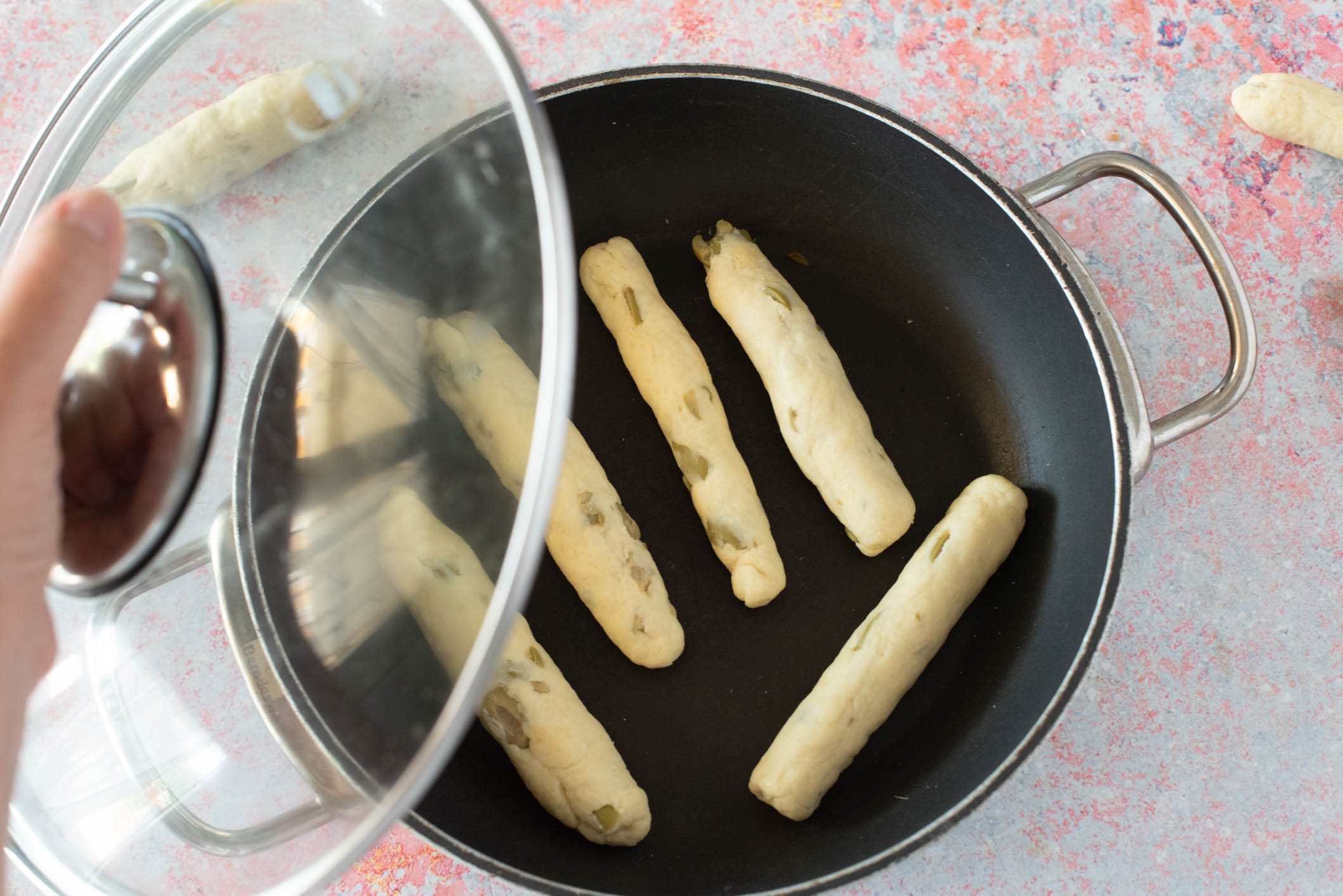 bastoncini alle olive in padella