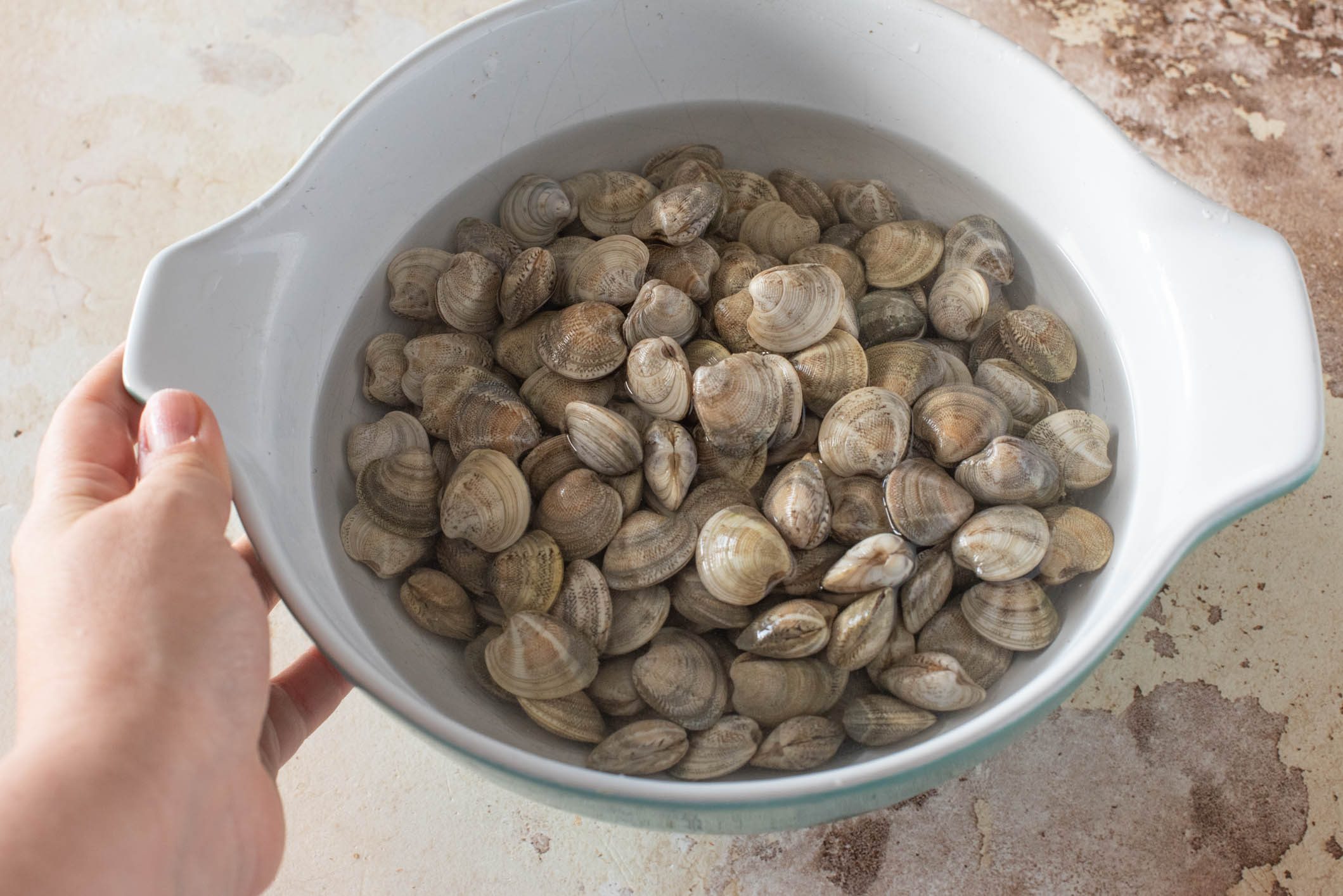 cous cous vongole e zucchine