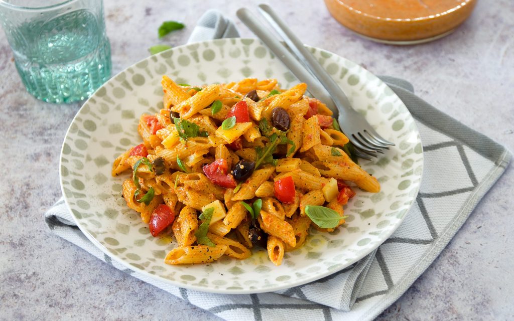 Pasta fredda ricotta pomodorini