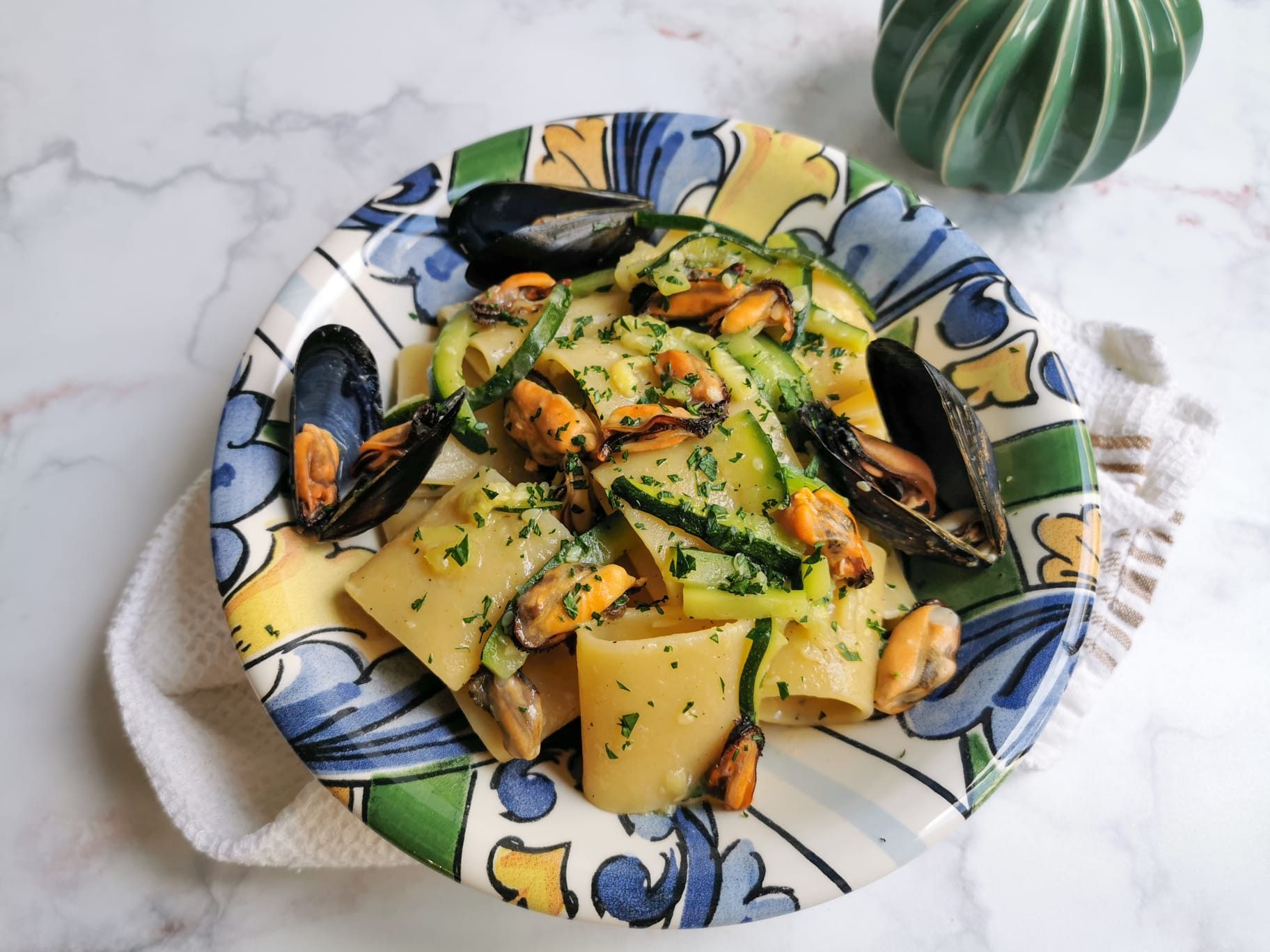 Pasta zucchine e cozze