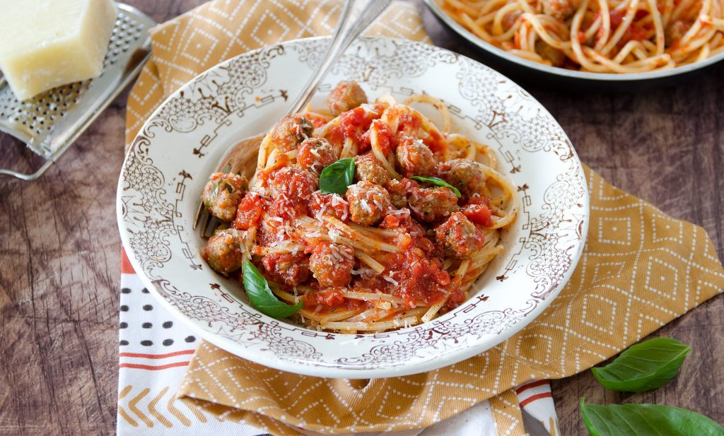 Spaghetti con le pallottine