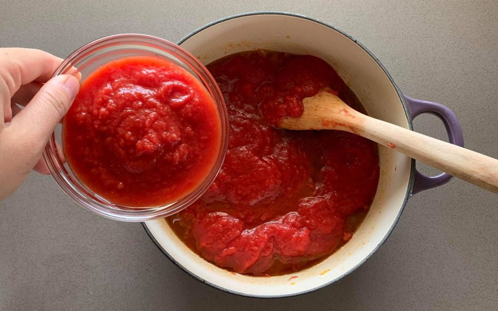 aggiungere passata
