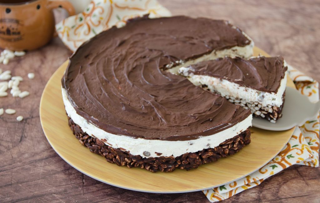 Torta cioccolato e riso soffiato