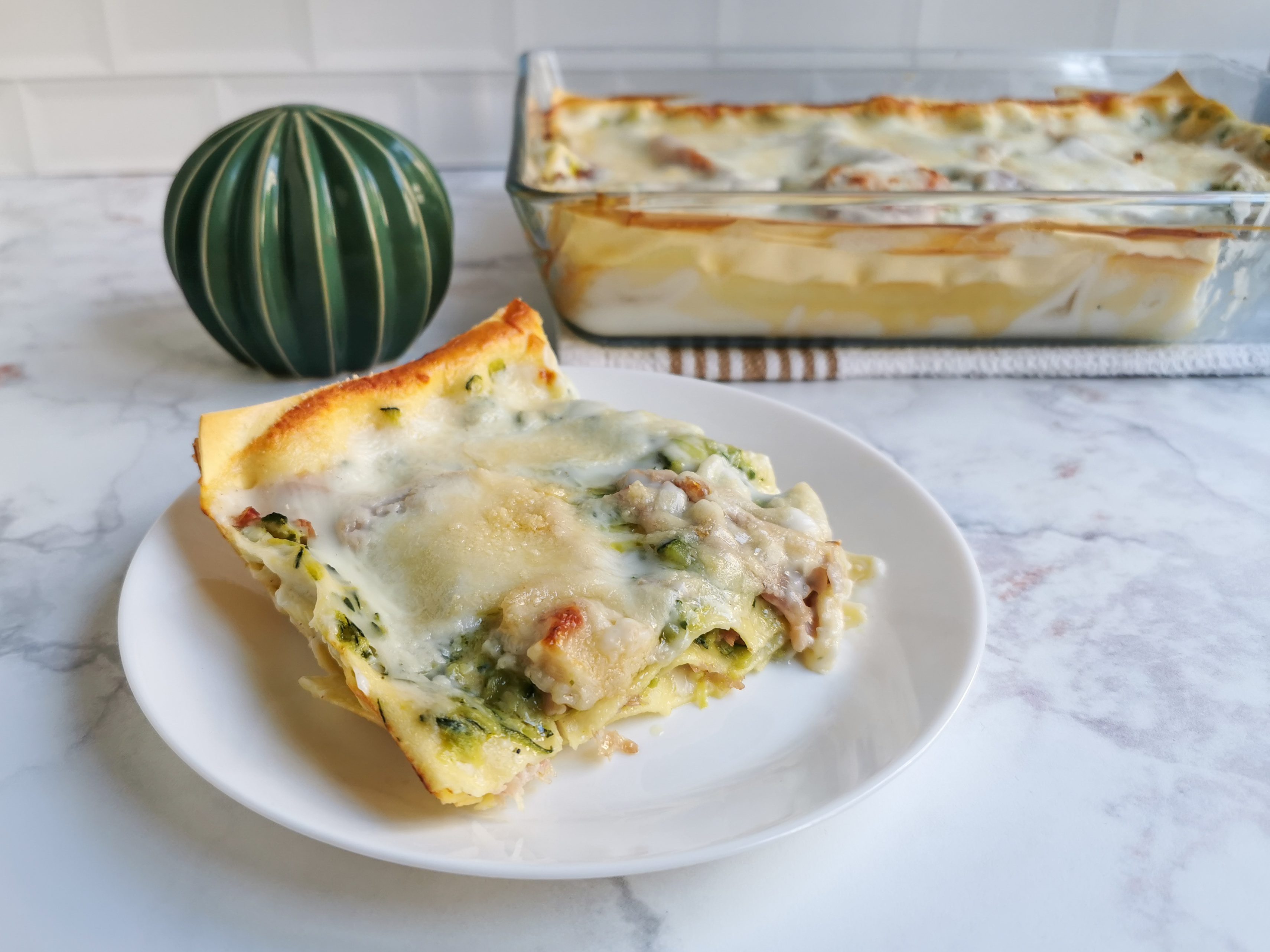 lasagne bianche zucchine e prosciutto