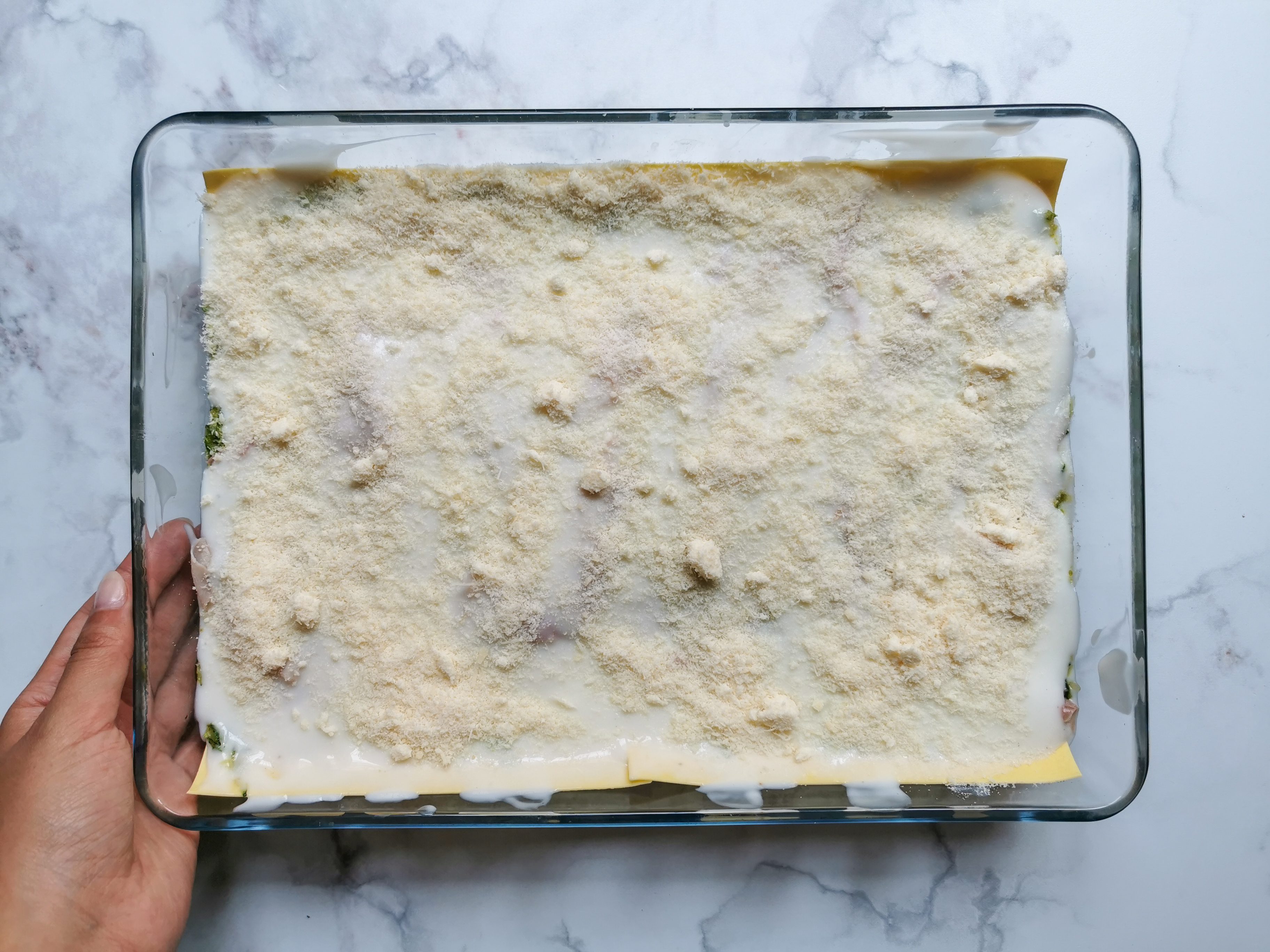 lasagne bianche zucchine e prosciutto