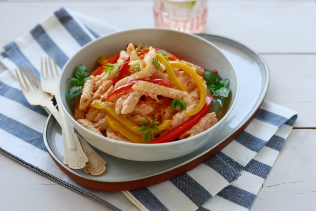 pasta peperoni e ricotta