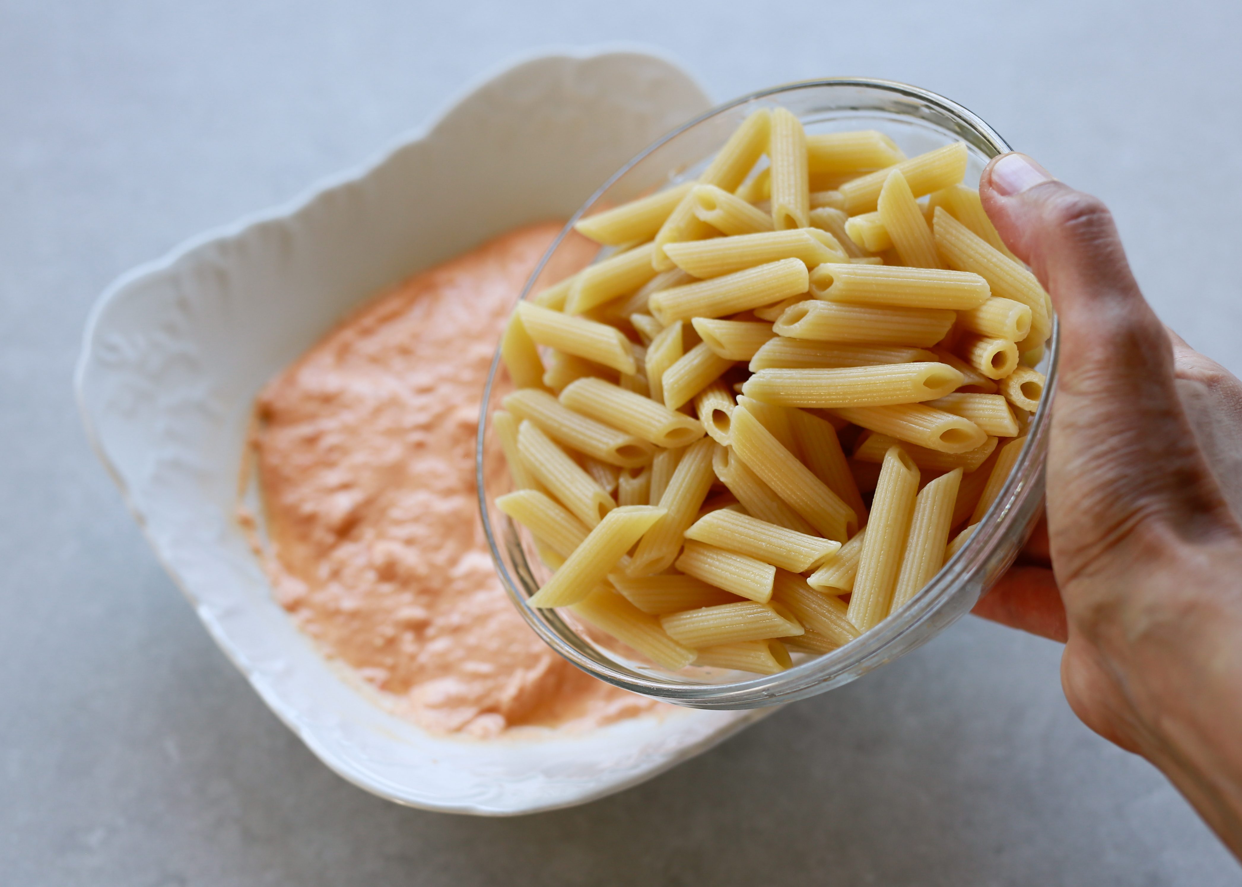 pasta peperoni e ricotta