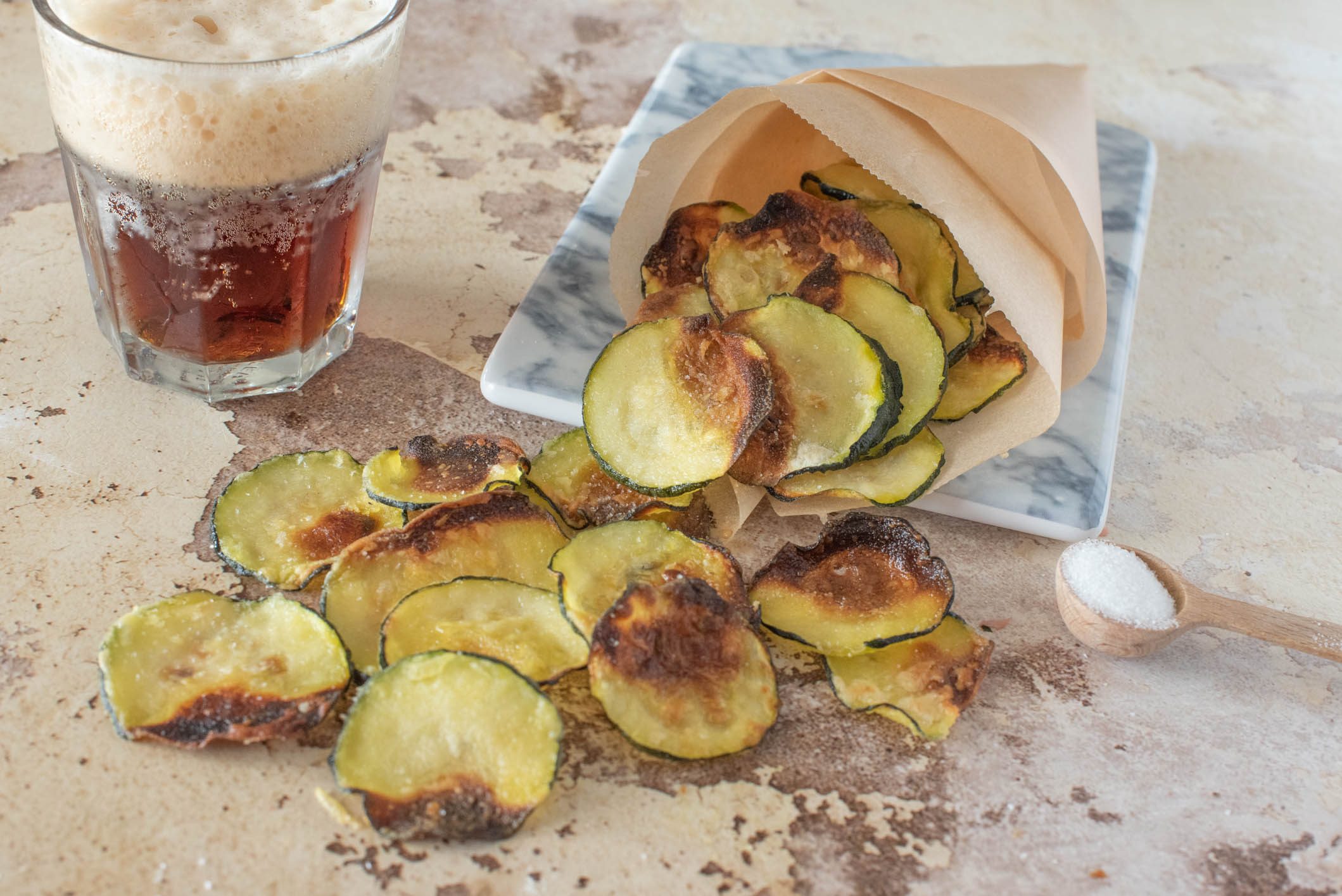 chips di zucchine al forno