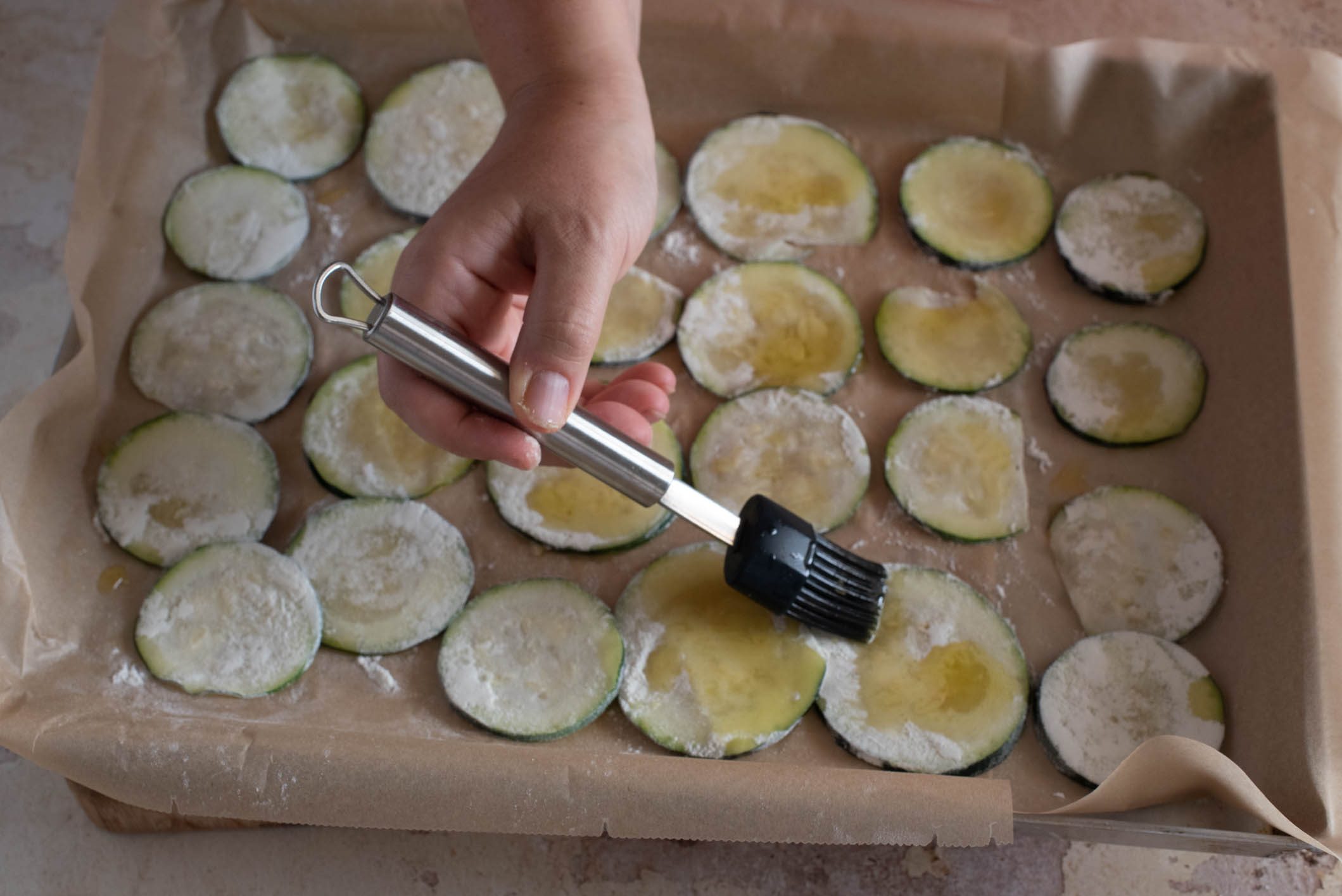 chips di zucchine al forno